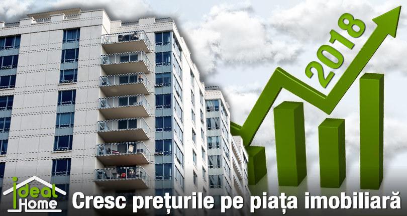 Prețurile pe piața imobiliară cresc în 2018
